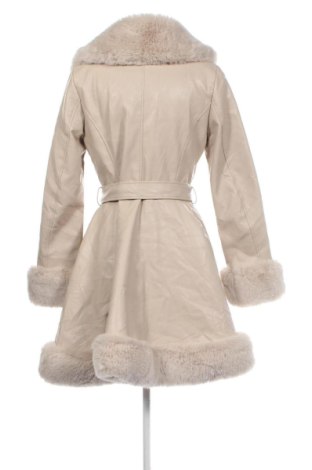 Palton din blană pentru damă Unbranded, Mărime M, Culoare Bej, Preț 684,99 Lei