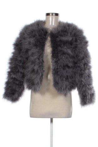 Palton din blană pentru damă Unbranded, Mărime M, Culoare Gri, Preț 684,99 Lei