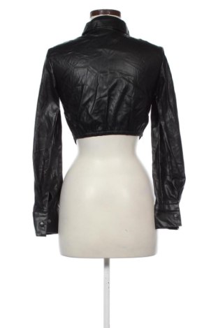 Dámská kožená bunda  Bershka, Velikost S, Barva Černá, Cena  479,00 Kč