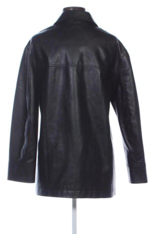 Дамско кожено яке Bershka, Размер M, Цвят Черен, Цена 21,34 €