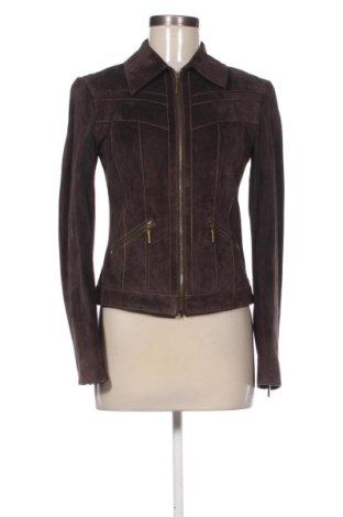 Damska kurtka skórzana Betty Barclay, Rozmiar XS, Kolor Brązowy, Cena 407,96 zł