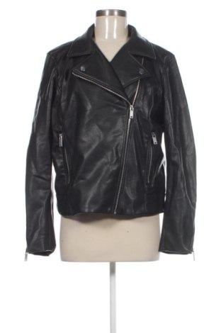 Дамско кожено яке H&M, Размер XL, Цвят Черен, Цена 30,16 €
