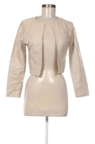 Дамско кожено яке NEW COLLECTION, Размер S, Цвят Бежов, Цена 32,21 €