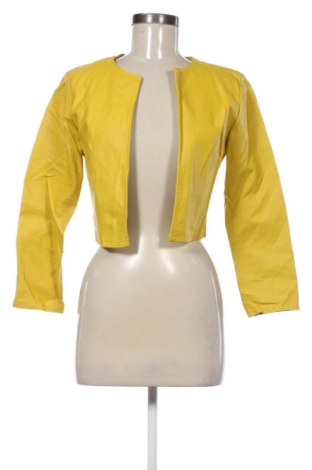 Geacă de piele pentru femei NEW COLLECTION, Mărime M, Culoare Galben, Preț 196,99 Lei