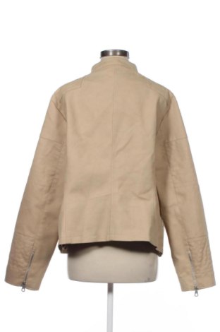 Dámska kožená bunda  ONLY Carmakoma, Veľkosť 3XL, Farba Béžová, Cena  47,57 €