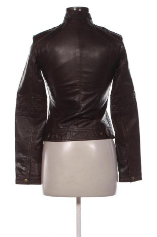 Geacă de piele pentru femei Oodji, Mărime XS, Culoare Maro, Preț 258,79 Lei