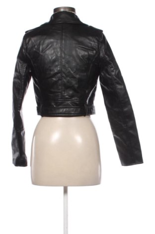 Geacă de piele pentru femei Pull&Bear, Mărime S, Culoare Negru, Preț 130,33 Lei