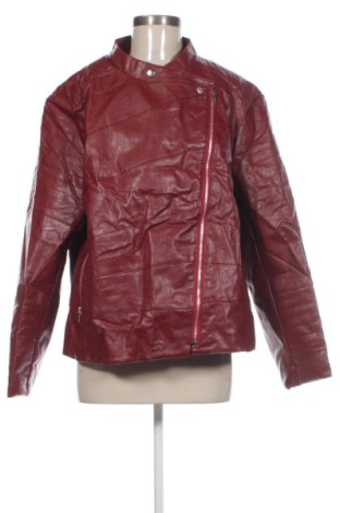 Geacă de piele pentru femei SHEIN, Mărime XXL, Culoare Roșu, Preț 183,99 Lei