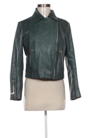Γυναικείο δερμάτινο μπουφάν Topshop, Μέγεθος L, Χρώμα Πράσινο, Τιμή 66,00 €