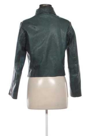 Γυναικείο δερμάτινο μπουφάν Topshop, Μέγεθος L, Χρώμα Πράσινο, Τιμή 66,00 €