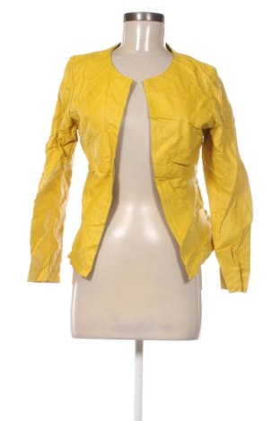 Дамско кожено яке Unbranded, Размер M, Цвят Жълт, Цена 30,16 €