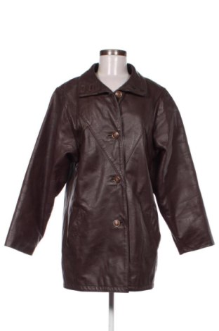 Geacă de piele pentru femei Unbranded, Mărime L, Culoare Maro, Preț 349,00 Lei
