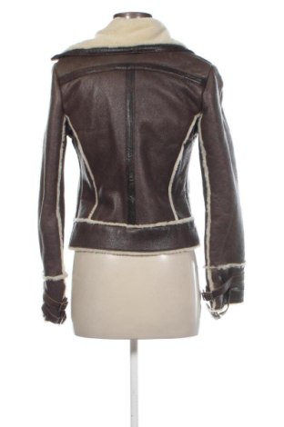 Geacă de piele pentru femei Unbranded, Mărime S, Culoare Maro, Preț 259,00 Lei