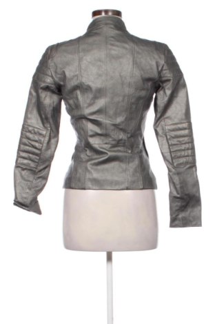 Дамско кожено яке Unbranded, Размер M, Цвят Сребрист, Цена 94,23 €