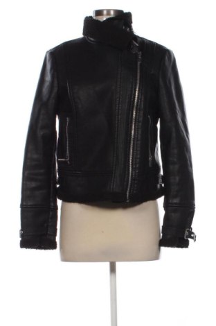 Geacă de piele pentru femei Unbranded, Mărime M, Culoare Negru, Preț 154,69 Lei