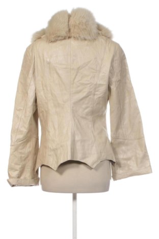 Geacă de piele pentru femei Unbranded, Mărime L, Culoare Bej, Preț 307,99 Lei