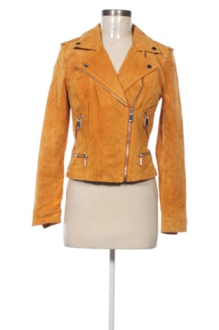 Damen Lederjacke Vero Moda, Größe M, Farbe Orange, Preis 122,89 €