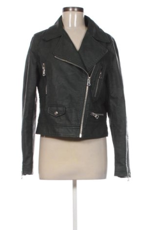 Дамско кожено яке Yessica, Размер L, Цвят Зелен, Цена 30,16 €