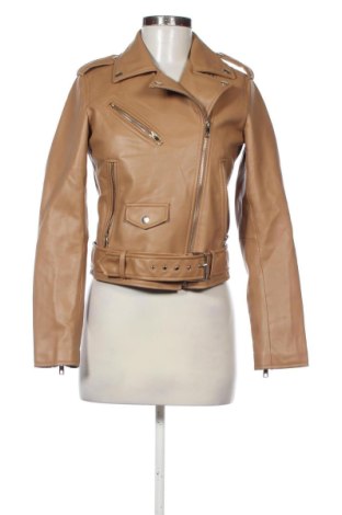 Damska kurtka skórzana Zara, Rozmiar S, Kolor Brązowy, Cena 110,99 zł