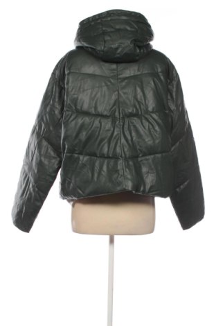 Geacă de piele pentru femei Zara, Mărime M, Culoare Verde, Preț 129,99 Lei