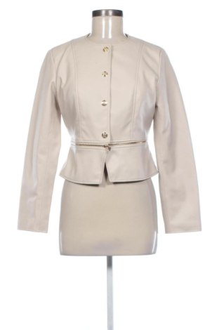 Geacă de piele pentru femei Zara, Mărime M, Culoare Bej, Preț 109,48 Lei