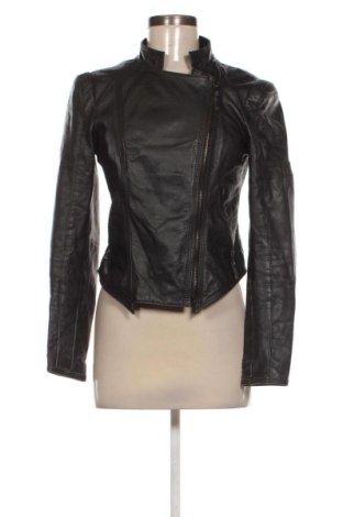 Дамско кожено яке Zara, Размер S, Цвят Черен, Цена 46,01 €