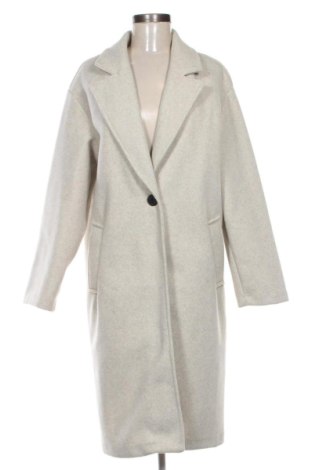 Palton de femei Bershka, Mărime L, Culoare Bej, Preț 198,47 Lei