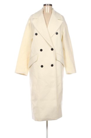 Palton de femei Pull&Bear, Mărime L, Culoare Ecru, Preț 294,99 Lei