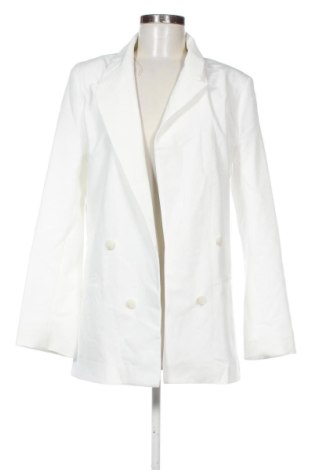 Γυναικείο σακάκι Bershka, Μέγεθος L, Χρώμα Λευκό, Τιμή 47,99 €