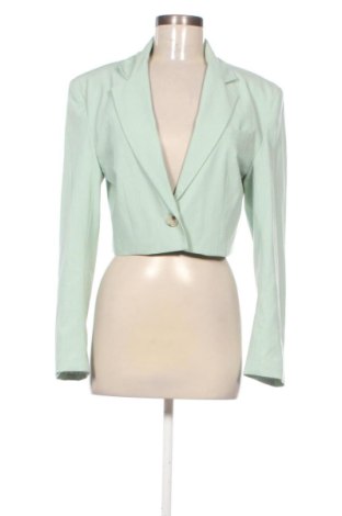 Sacou de femei Bershka, Mărime M, Culoare Verde, Preț 69,08 Lei