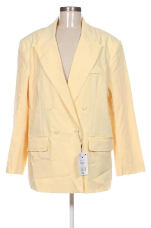 Sacou de femei Bershka, Mărime XXL, Culoare Galben, Preț 243,99 Lei