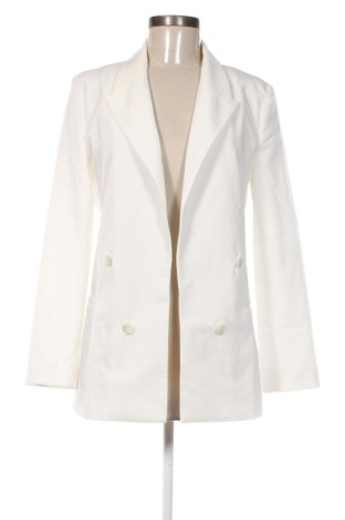 Sacou de femei Bershka, Mărime M, Culoare Alb, Preț 243,99 Lei