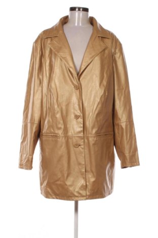 Дамско кожено яке Ulla Popken, Размер 3XL, Цвят Златист, Цена 31,73 €