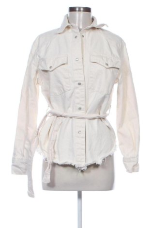 Geacă de femei Bershka, Mărime XS, Culoare Ecru, Preț 130,33 Lei