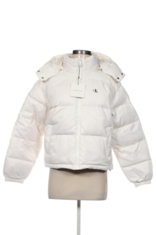 Geacă de femei Calvin Klein Jeans, Mărime L, Culoare Ecru, Preț 1.139,99 Lei