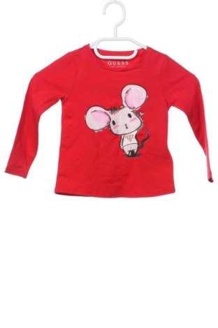 Bluză pentru copii Guess, Mărime 1-2m/ 50-56 cm, Culoare Roșu, Preț 203,32 Lei