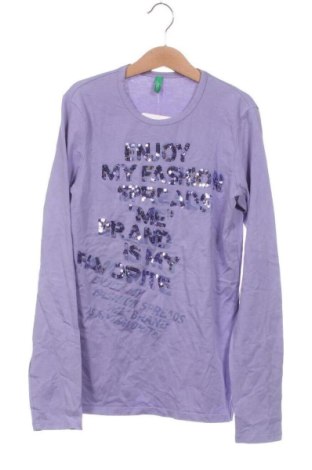 Gyerek blúz United Colors Of Benetton, Méret 9-10y / 140-146 cm, Szín Lila, Ár 5 969 Ft