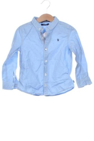 Kinderhemd Okaidi, Größe 18-24m/ 86-98 cm, Farbe Blau, Preis 7,99 €