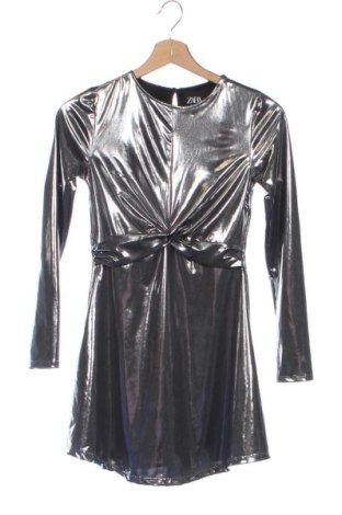 Dětské šaty  Zara, Velikost 10-11y/ 146-152 cm, Barva Stříbrná, Cena  291,00 Kč