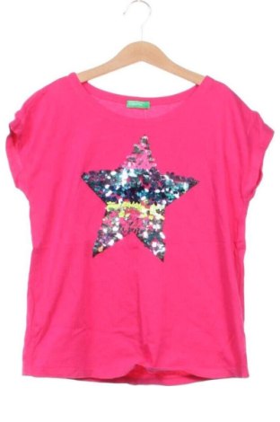 Παιδικό μπλουζάκι United Colors Of Benetton, Μέγεθος 6-7y/ 122-128 εκ., Χρώμα Ρόζ , Τιμή 7,67 €