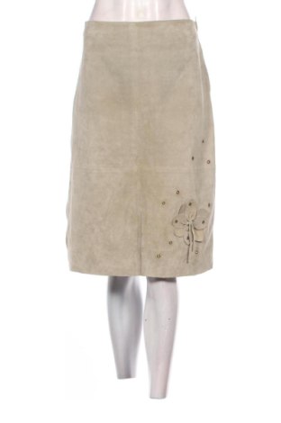 Fustă de piele Saint Tropez, Mărime L, Culoare Ecru, Preț 104,26 Lei