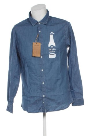 Cămașă de bărbați Kariban, Mărime L, Culoare Albastru, Preț 145,99 Lei