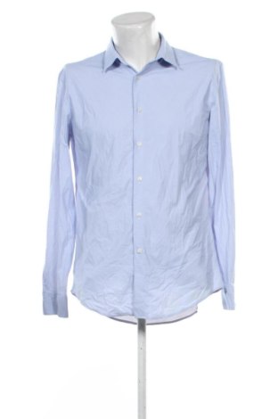 Herrenhemd Zebra, Größe L, Farbe Blau, Preis 14,74 €