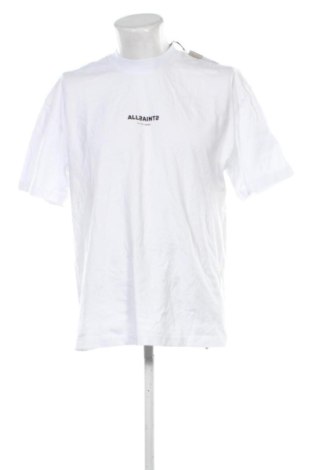 Męski T-shirt AllSaints, Rozmiar M, Kolor Biały, Cena 234,99 zł