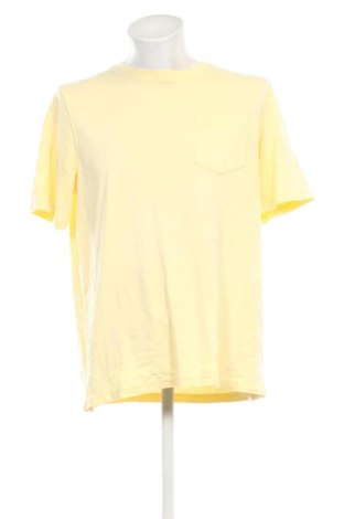 Męski T-shirt Croft & Barrow, Rozmiar L, Kolor Żółty, Cena 46,99 zł