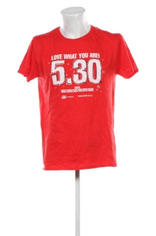 Мъжка тениска Fruit Of The Loom, Размер L, Цвят Червен, Цена 10,22 €