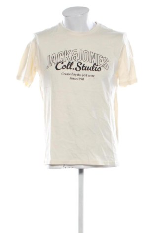 Męski T-shirt Jack & Jones, Rozmiar M, Kolor Beżowy, Cena 71,99 zł