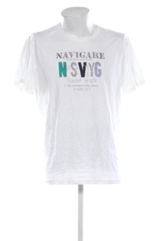 Мъжка тениска Navigare, Размер 3XL, Цвят Бял, Цена 17,89 €