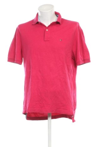 Męski T-shirt Tommy Hilfiger, Rozmiar L, Kolor Różowy, Cena 183,99 zł