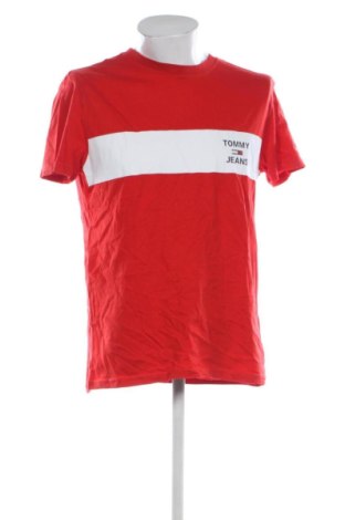 Мъжка тениска Tommy Jeans, Размер L, Цвят Червен, Цена 17,89 €